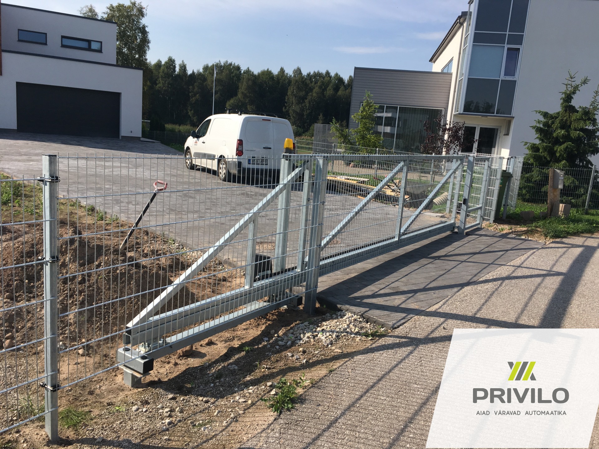 Liugvärav, jalgvärav, 2D aiapaneel., Paneelaiad, Liugväravad, Jalgväravad, Tartumaa, pilt 3 – Privilo