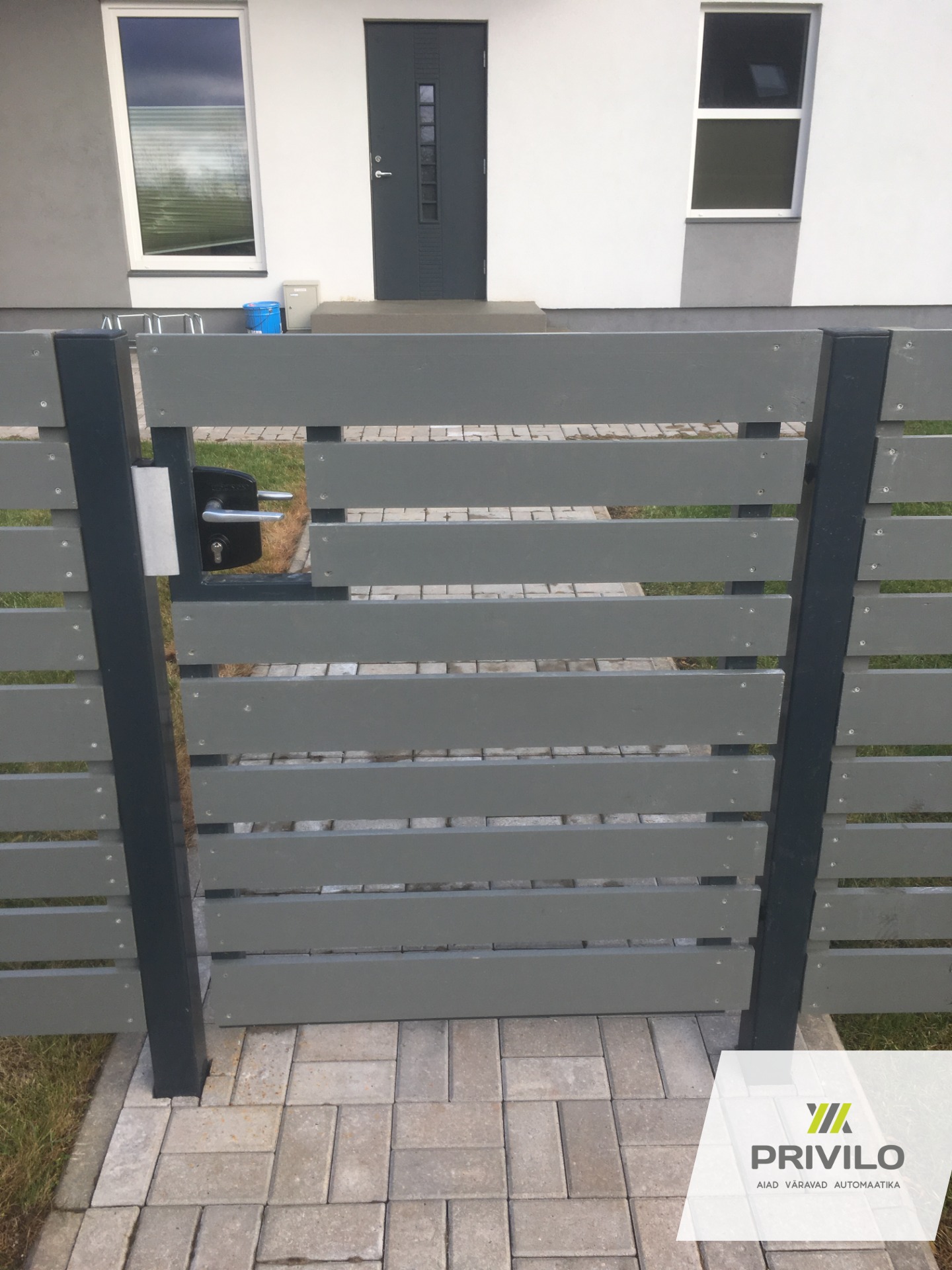 Horisontaalne puitaed. Liugvärav. Liugvärava automaatika. Jalgvärav., Puitaiad, Liugväravad, Jalgväravad, Tartumaa – Privilo