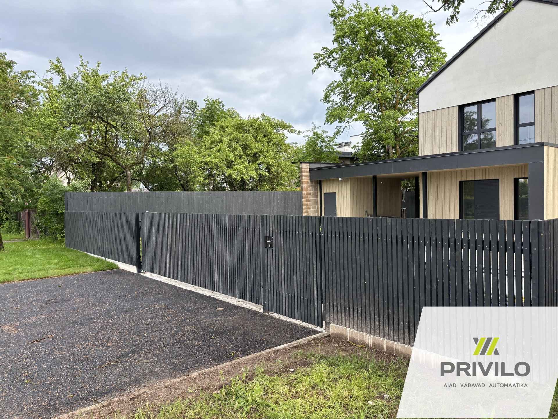 Plankaed. Puitaed. Automaatikaga liugvärav. Jalgvärav. Paneelaed., Puitaiad, Paneelaiad, Automaatika, Tartu, pilt 6 – Privilo